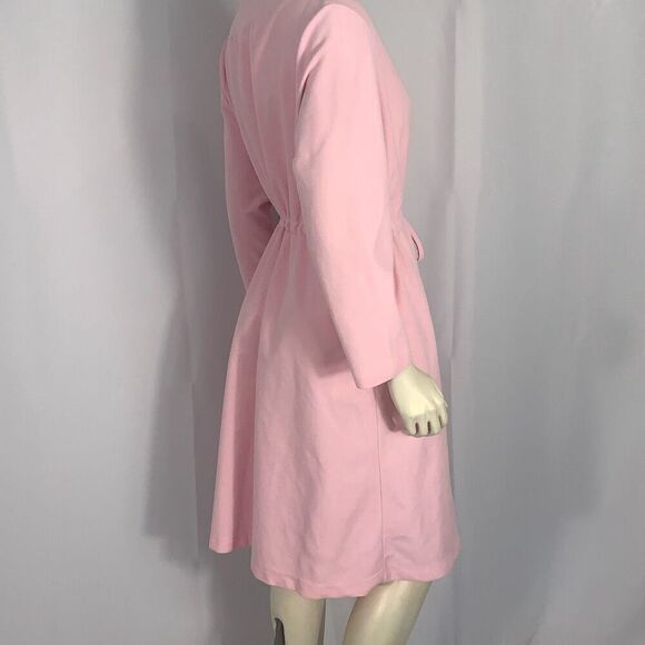 Vintage Pink Sears Embroidered Fleece Tie Waist Dressing Robe Small - Picture 7 of 14